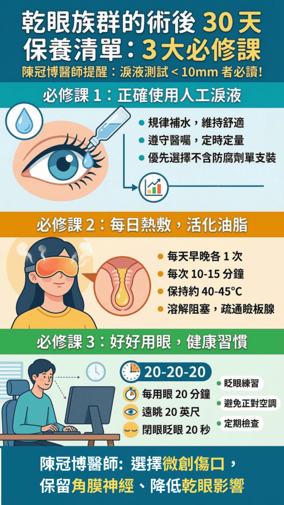 How to manage dry eye after laser vision correction