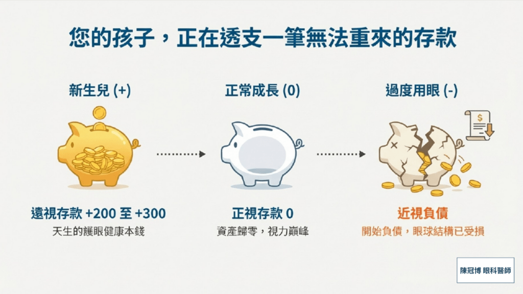 Hyperopic reserve represents the physiological hyperopia