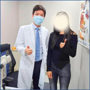 高雄眼科專科陳冠博醫師與近視雷射術友溫馨合照